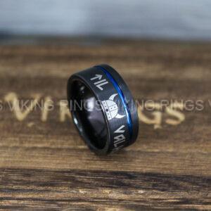 IMG_9884 Til Valhalla Ring, Viking Ring, Runes Ring, Valknut Ring, Nordic Ring, Norsemen Ring, Nordic Runes Ring