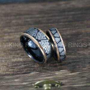 IMG_0004 Til Valhalla Rings, Viking Rings, Runes Rings, Valknut Rings, Nordic Rings, Norsemen Rings, Nordic Runes Rings