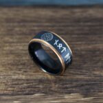 Til Valhalla Ring, Viking Ring, Runes Ring, Nordic Ring, Norsemen Ring, Nordic Runes Ring