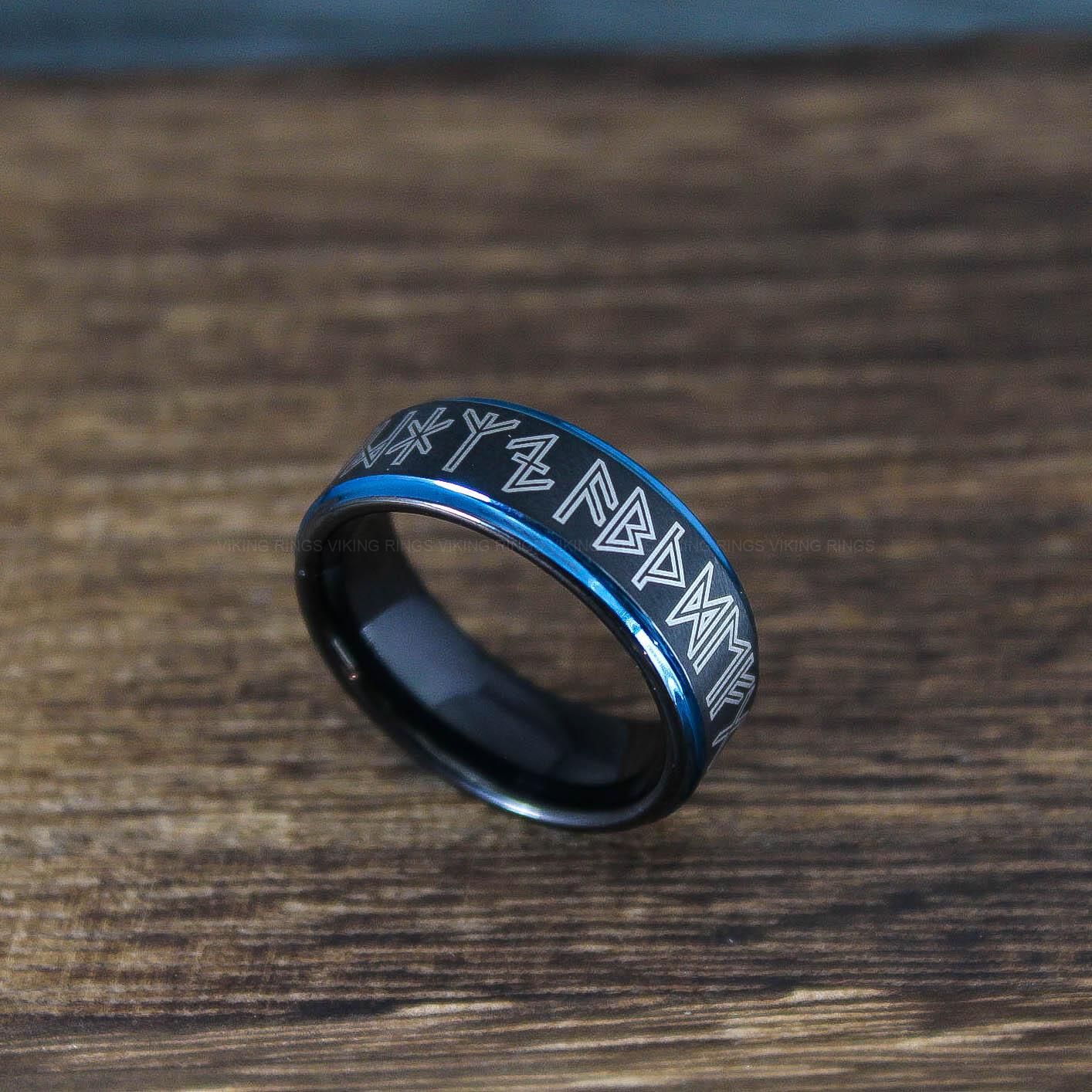 IMG_0008 Til Valhalla Ring, Viking Ring, Runes Ring, Nordic Ring, Norsemen Ring, Nordic Runes Ring - Image 1