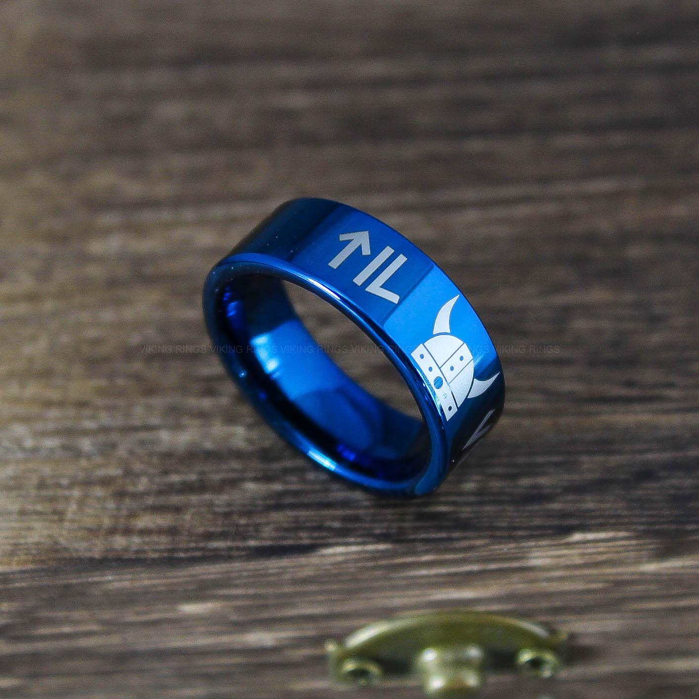 IMG_0011 Til Valhalla Ring, Viking Ring, Runes Ring, Nordic Ring, Norsemen Ring, Nordic Runes Ring - Image 1