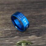 Til Valhalla Ring, Viking Ring, Runes Ring, Nordic Ring, Norsemen Ring, Nordic Runes Ring