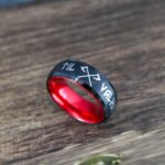 Til Valhalla Ring, Viking Ring, Runes Ring, Nordic Ring, Norsemen Ring, Nordic Runes Ring