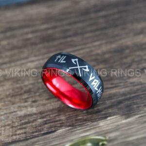 IMG_0048 Til Valhalla Ring, Viking Ring, Runes Ring, Nordic Ring, Norsemen Ring, Nordic Runes Ring