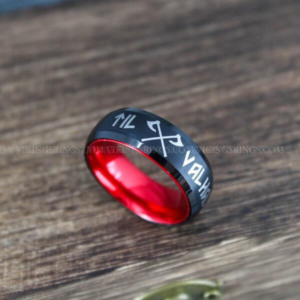 IMG_0048 Til Valhalla Ring, Viking Ring, Runes Ring, Nordic Ring, Norsemen Ring, Nordic Runes Ring