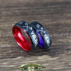 IMG_0052 Til Valhalla Rings, Viking Rings, Runes Rings, Nordic Rings, Norsemen Rings, Nordic Runes Rings