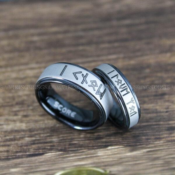 IMG_0057 Til Valhalla Rings, Viking Rings, Runes Rings, Nordic Rings, Norsemen Rings, Nordic Runes Rings