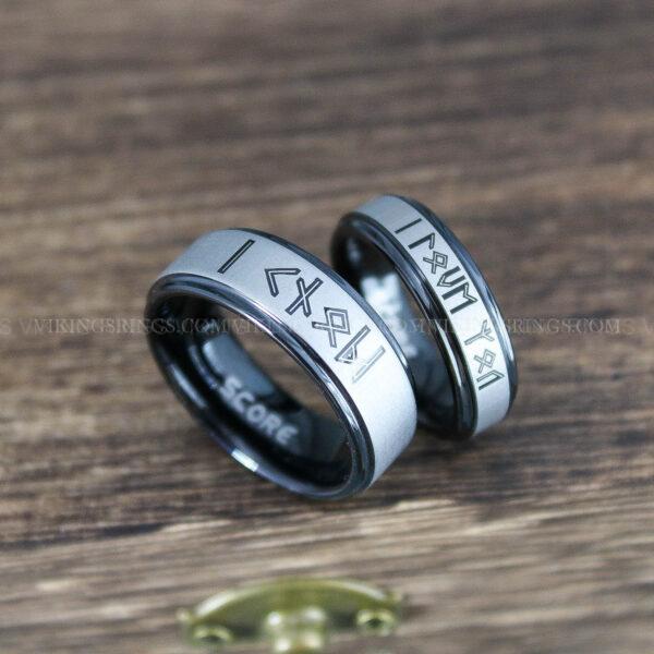 IMG_0058 Til Valhalla Rings, Viking Rings, Runes Rings, Nordic Rings, Norsemen Rings, Nordic Runes Rings