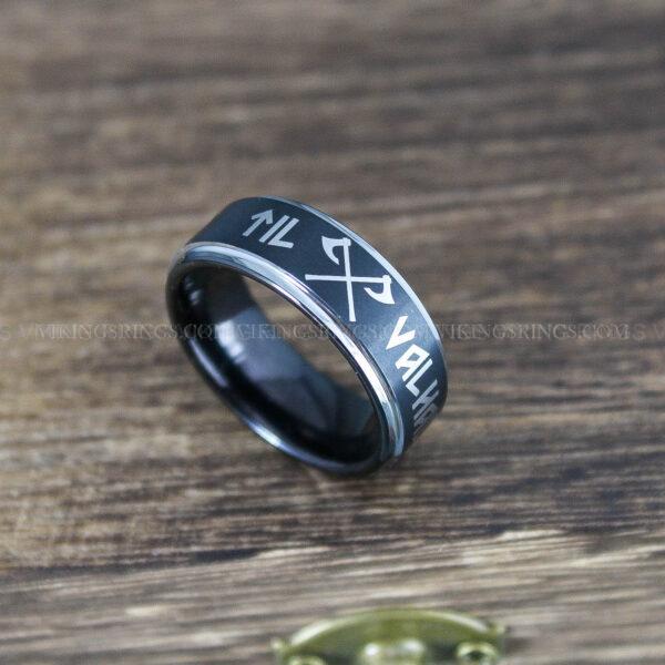 IMG_0062 Til Valhalla Rings, Viking Rings, Runes Rings, Nordic Rings, Norsemen Rings, Nordic Runes Rings