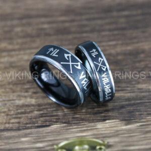 IMG_0063 Til Valhalla Rings, Viking Rings, Runes Rings, Nordic Rings, Norsemen Rings, Nordic Runes Rings