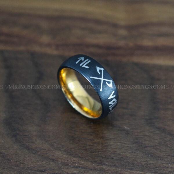IMG_0068 Til Valhalla Rings, Viking Rings, Runes Rings, Nordic Rings, Norsemen Rings, Nordic Runes Rings