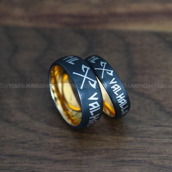 IMG_0070 Til Valhalla Rings, Viking Rings, Runes Rings, Nordic Rings, Norsemen Rings, Nordic Runes Rings