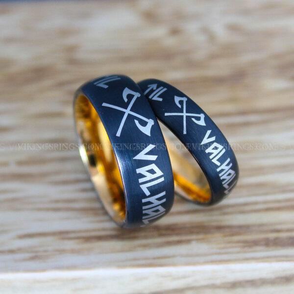 IMG_0072 Til Valhalla Rings, Viking Rings, Runes Rings, Nordic Rings, Norsemen Rings, Nordic Runes Rings
