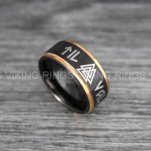 IMG_0076 Til Valhalla Rings, Viking Rings, Runes Rings, Nordic Rings, Norsemen Rings, Nordic Runes Rings