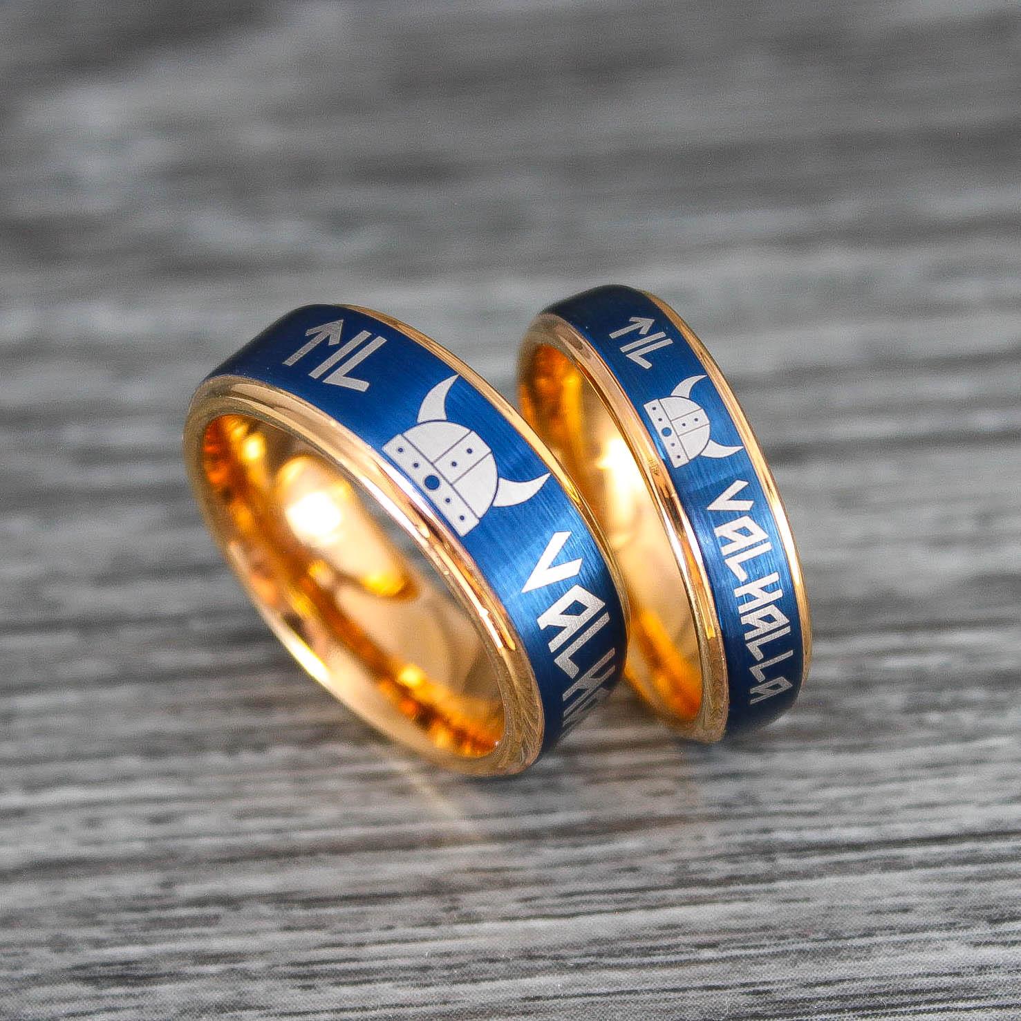 IMG_0087 Til Valhalla Rings, Viking Rings, Runes Rings, Nordic Rings, Norsemen Rings, Nordic Runes Rings - Image 1