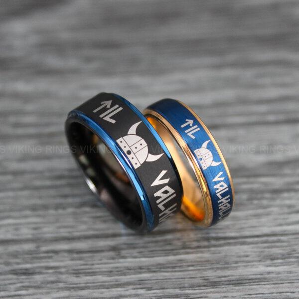 IMG_0125 Til Valhalla Rings, Viking Rings, Runes Rings, Nordic Rings, Norsemen Rings, Nordic Runes Rings