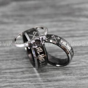 IMG_0149 Til Valhalla Rings, Viking Rings, Runes Rings, Nordic Rings, Norsemen Rings, Nordic Runes Rings