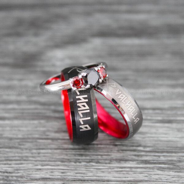 IMG_0157 Til Valhalla Rings, Viking Rings, Runes Rings, Nordic Rings, Norsemen Rings, Nordic Runes Rings