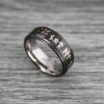Til Valhalla Ring, Viking Ring, Runes Ring, Nordic Ring, Norsemen Ring, Nordic Runes Ring