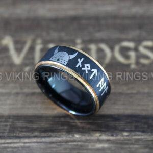 IMG_0271 Til Valhalla Rings, Viking Rings, Runes Rings, Valknut Rings, Nordic Rings, Norsemen Rings, Nordic Runes Rings