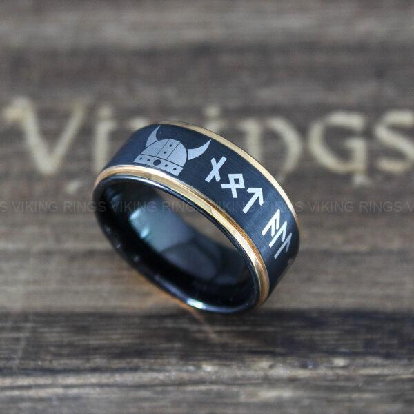 IMG_0271 Til Valhalla Rings, Viking Rings, Runes Rings, Valknut Rings, Nordic Rings, Norsemen Rings, Nordic Runes Rings