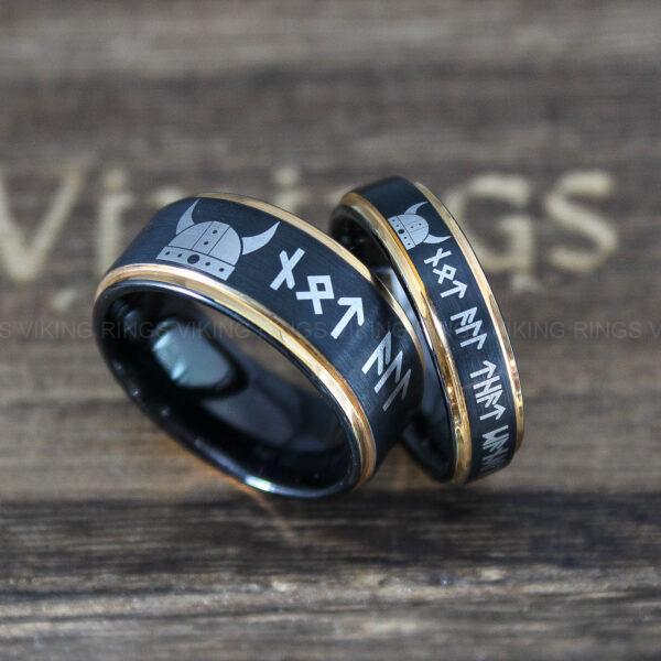 IMG_0272 Til Valhalla Rings, Viking Rings, Runes Rings, Valknut Rings, Nordic Rings, Norsemen Rings, Nordic Runes Rings
