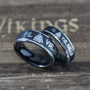 IMG_0273 Til Valhalla Rings, Viking Rings, Runes Rings, Valknut Rings, Nordic Rings, Norsemen Rings, Nordic Runes Rings