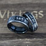 Til Valhalla Rings, Viking Rings, Runes Rings, Valknut Rings, Nordic Rings, Norsemen Rings, Nordic Runes Rings
