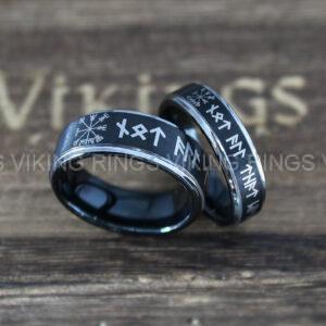 IMG_0275 Til Valhalla Rings, Viking Rings, Runes Rings, Valknut Rings, Nordic Rings, Norsemen Rings, Nordic Runes Rings