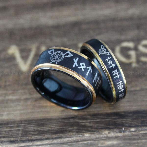 IMG_0288 Til Valhalla Rings, Viking Rings, Runes Rings, Valknut Rings, Nordic Rings, Norsemen Rings, Nordic Runes Rings