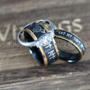IMG_0289 Til Valhalla Rings, Viking Rings, Runes Rings, Valknut Rings, Nordic Rings, Norsemen Rings, Nordic Runes Rings