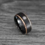 Sun and Moon Rings, Sun and Moon Wedding Rings, Sun and Moon Wedding Bands, Sun and Moon Jewelry - Image 4