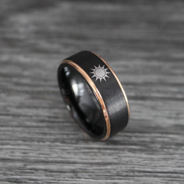 Sun and Moon Rings, Sun and Moon Wedding Rings, Sun and Moon Wedding Bands, Sun and Moon Jewelry