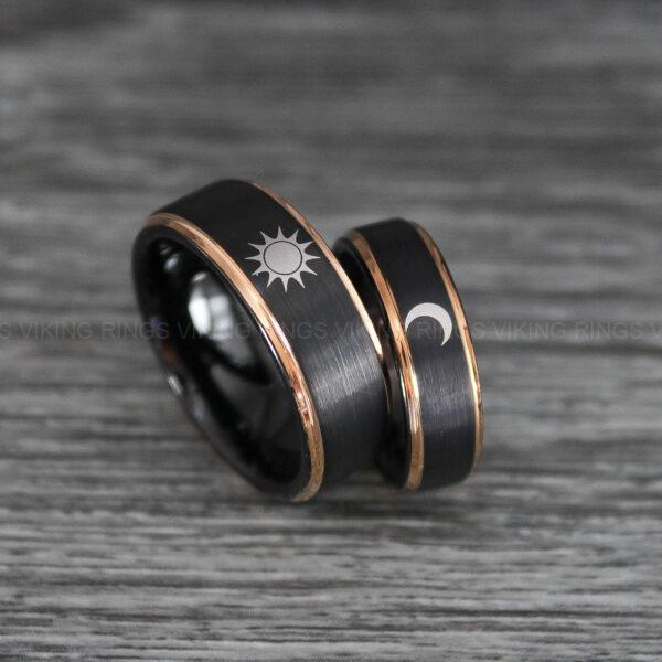 IMG_0357 Sun and Moon Rings, Sun and Moon Wedding Rings, Sun and Moon Wedding Bands, Sun and Moon Jewelry