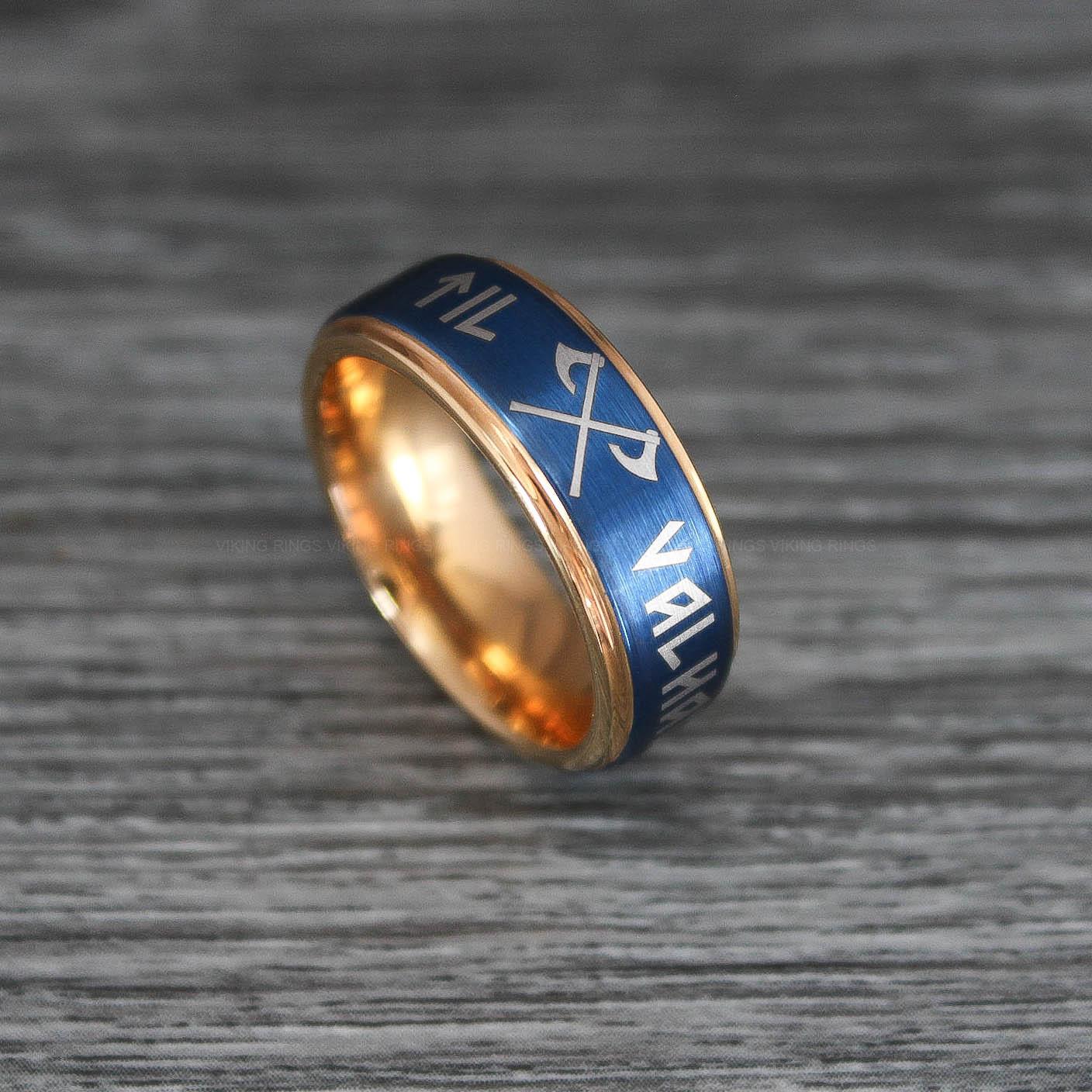 IMG_0360 Til Valhalla Ring, Viking Ring, Runes Ring, Nordic Ring, Norsemen Ring, Nordic Runes Ring - Image 1