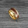 IMG_0361 Wood Rings, Wood Wedding Bands, Wood Wedding Rings, Yellow Gold Wedding Bands