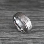Til Valhalla Ring, Viking Ring, Runes Ring, Nordic Ring, Norsemen Ring, Nordic Runes Ring