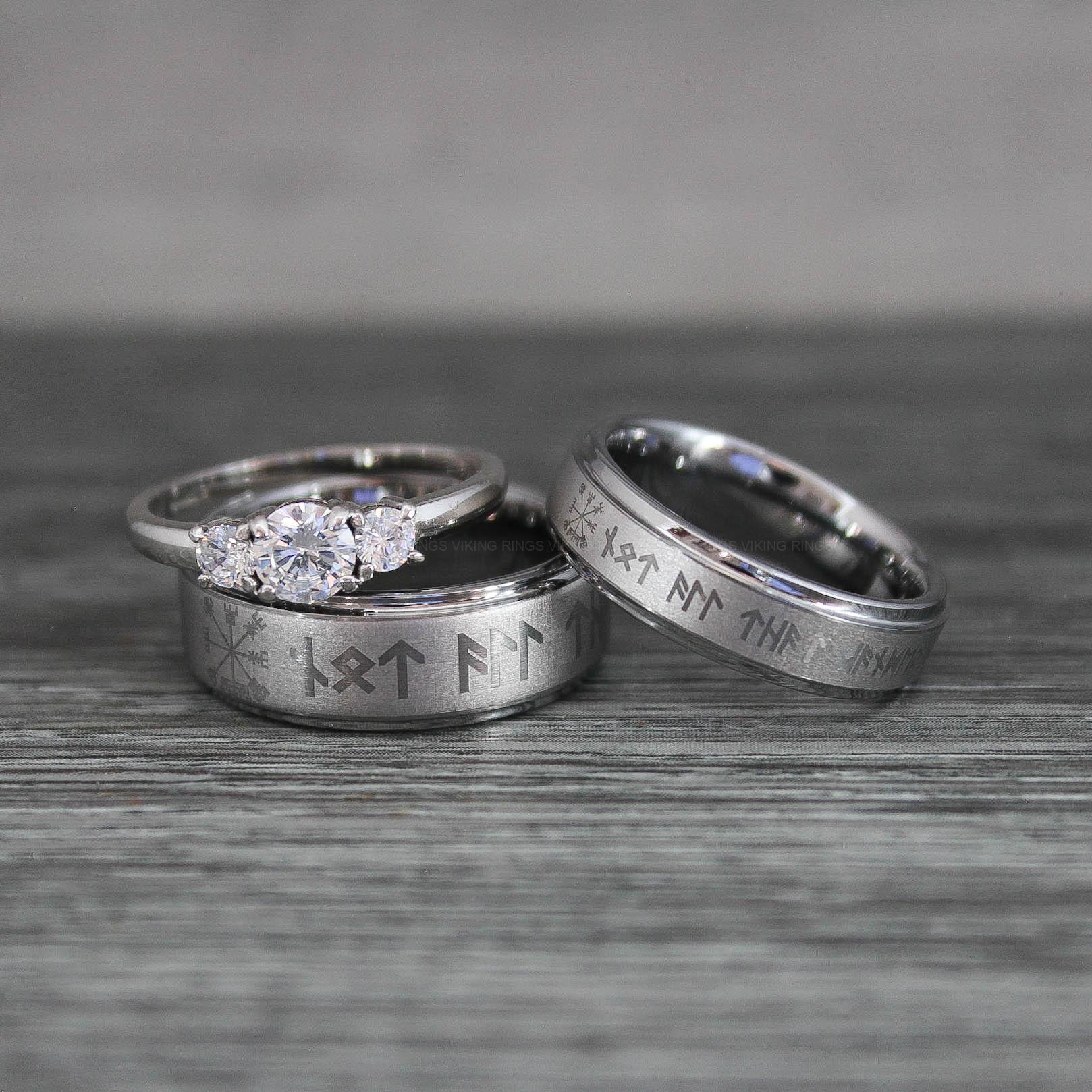 IMG_0365 Til Valhalla Rings, Viking Rings, Runes Rings, Nordic Rings, Norsemen Rings, Nordic Runes Rings - Image 1