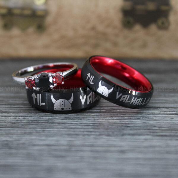 IMG_0368 Til Valhalla Rings, Viking Rings, Runes Rings, Nordic Rings, Norsemen Rings, Nordic Runes Rings