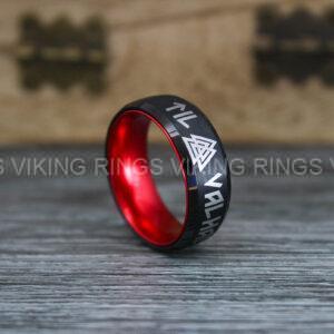 IMG_0369 Til Valhalla Ring, Viking Ring, Runes Ring, Nordic Ring, Norsemen Ring, Nordic Runes Ring