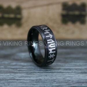 IMG_0385 Til Valhalla Ring, Viking Ring, Runes Ring, Nordic Ring, Norsemen Ring, Nordic Runes Ring
