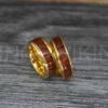 IMG_0393 Wood Rings, Wood Wedding Bands, Wood Wedding Rings, Yellow Gold Wedding Bands