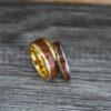IMG_0394 Wood Rings, Wood Wedding Bands, Wood Wedding Rings, Yellow Gold Wedding Bands