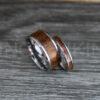 IMG_0399 Wood Rings, Wood Wedding Bands, Wood Wedding Rings, Silver Wedding Bands