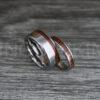 IMG_0401 Wood Rings, Wood Wedding Bands, Wood Wedding Rings, Silver Wedding Bands