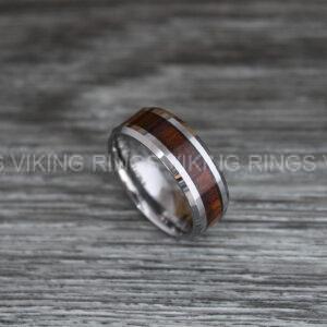 IMG_0402 Wood Ring, Wood Wedding Band, Wood Wedding Ring, Silver Wedding Band