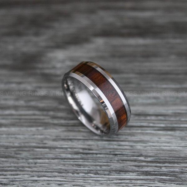 IMG_0402 Wood Ring, Wood Wedding Band, Wood Wedding Ring, Silver Wedding Band