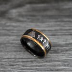 Til Valhalla Ring, Viking Ring, Runes Ring, Valknut Ring, Nordic Ring, Norsemen Ring, Nordic Runes Ring