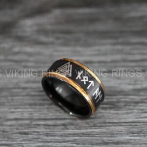 IMG_0424 Til Valhalla Ring, Viking Ring, Runes Ring, Valknut Ring, Nordic Ring, Norsemen Ring, Nordic Runes Ring