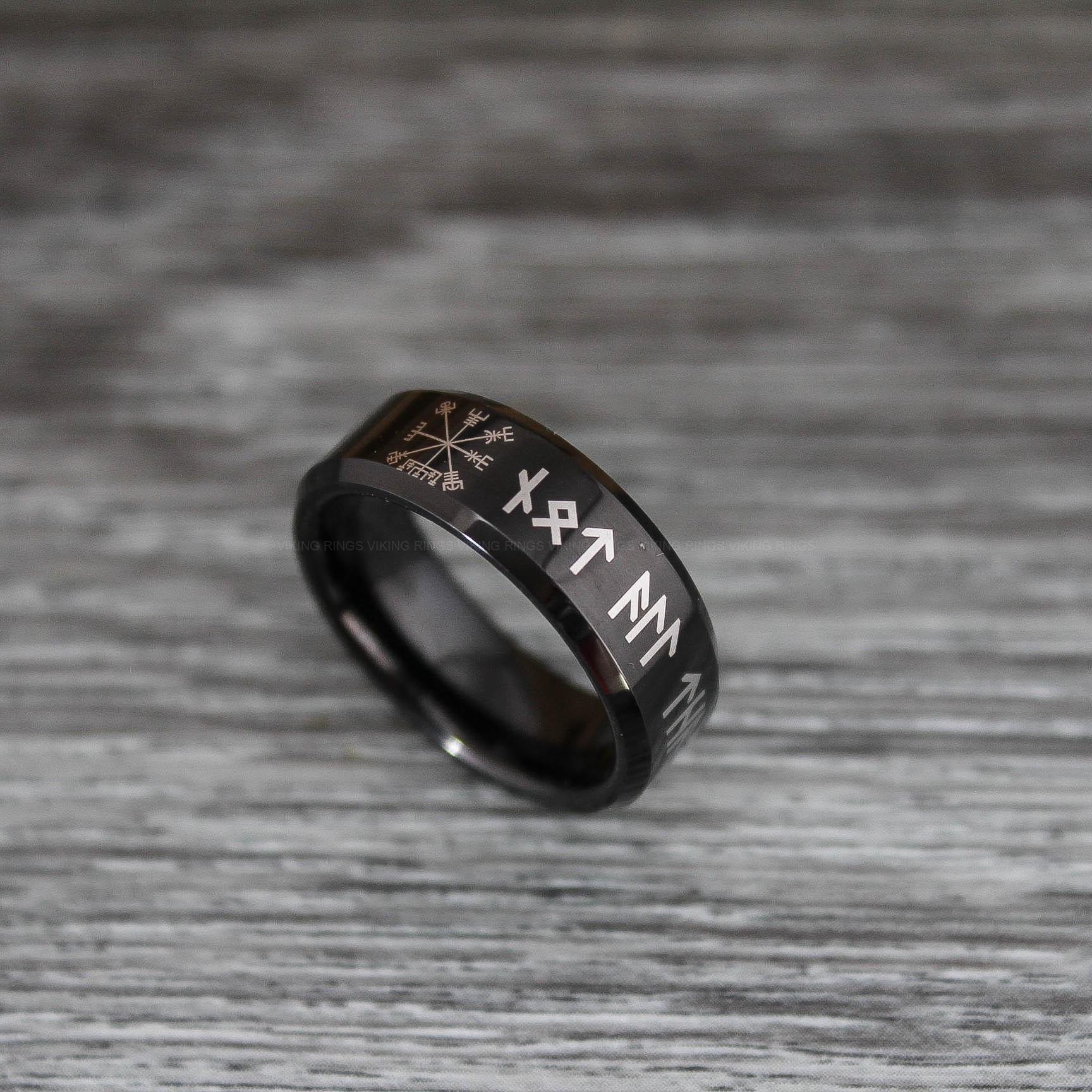 IMG_0432 Til Valhalla Ring, Viking Ring, Runes Ring, Nordic Ring, Norsemen Ring, Nordic Runes Ring - Image 1